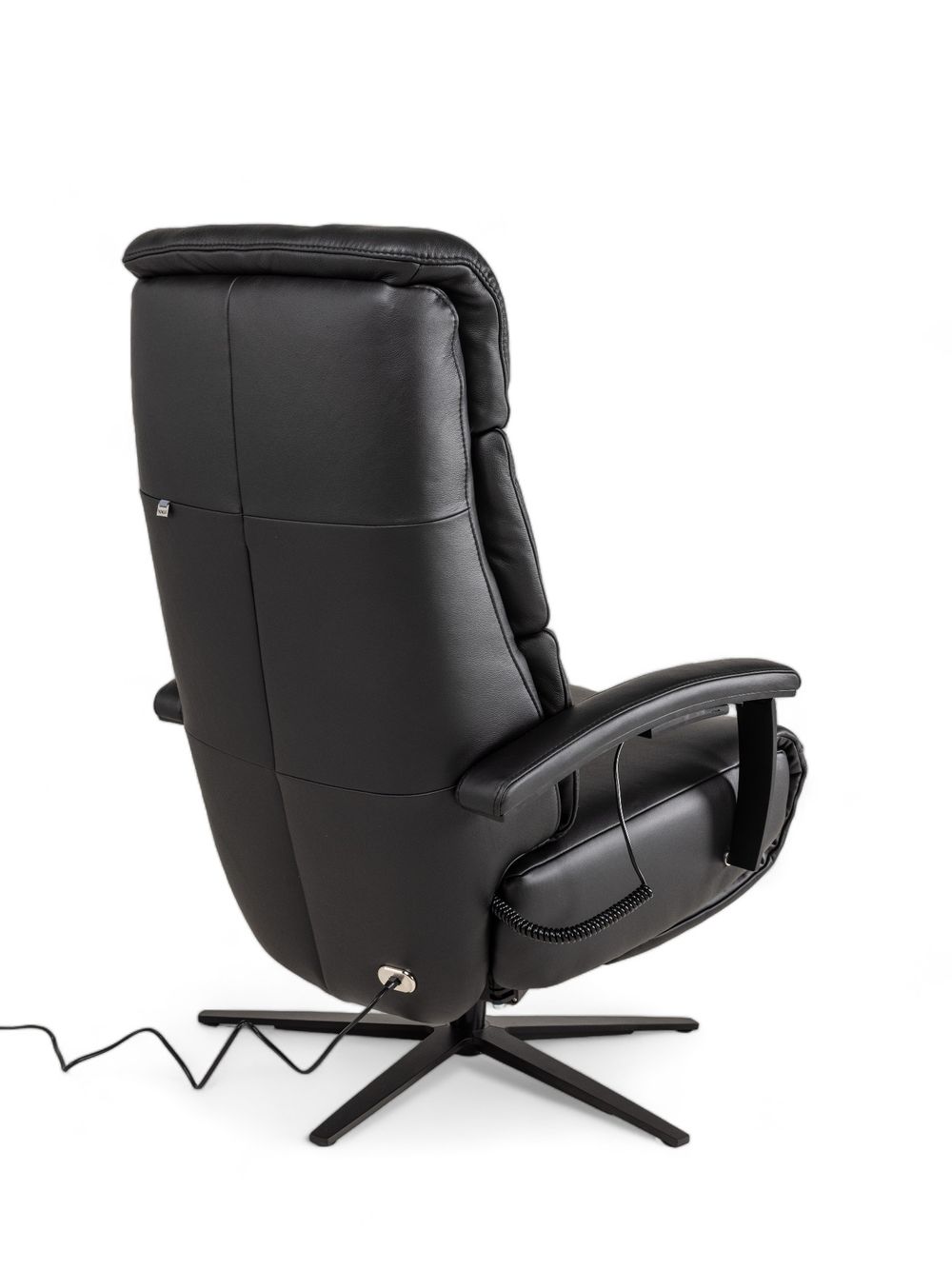 Relaxfauteuil M LINA - Zwart leder C-HKL-20-RLX2