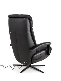 Relaxfauteuil M LINA - Zwart leder C-HKL-20-RLX2
