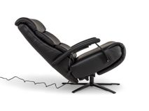 Relaxfauteuil M LINA - Zwart leder C-HKL-20-RLX2