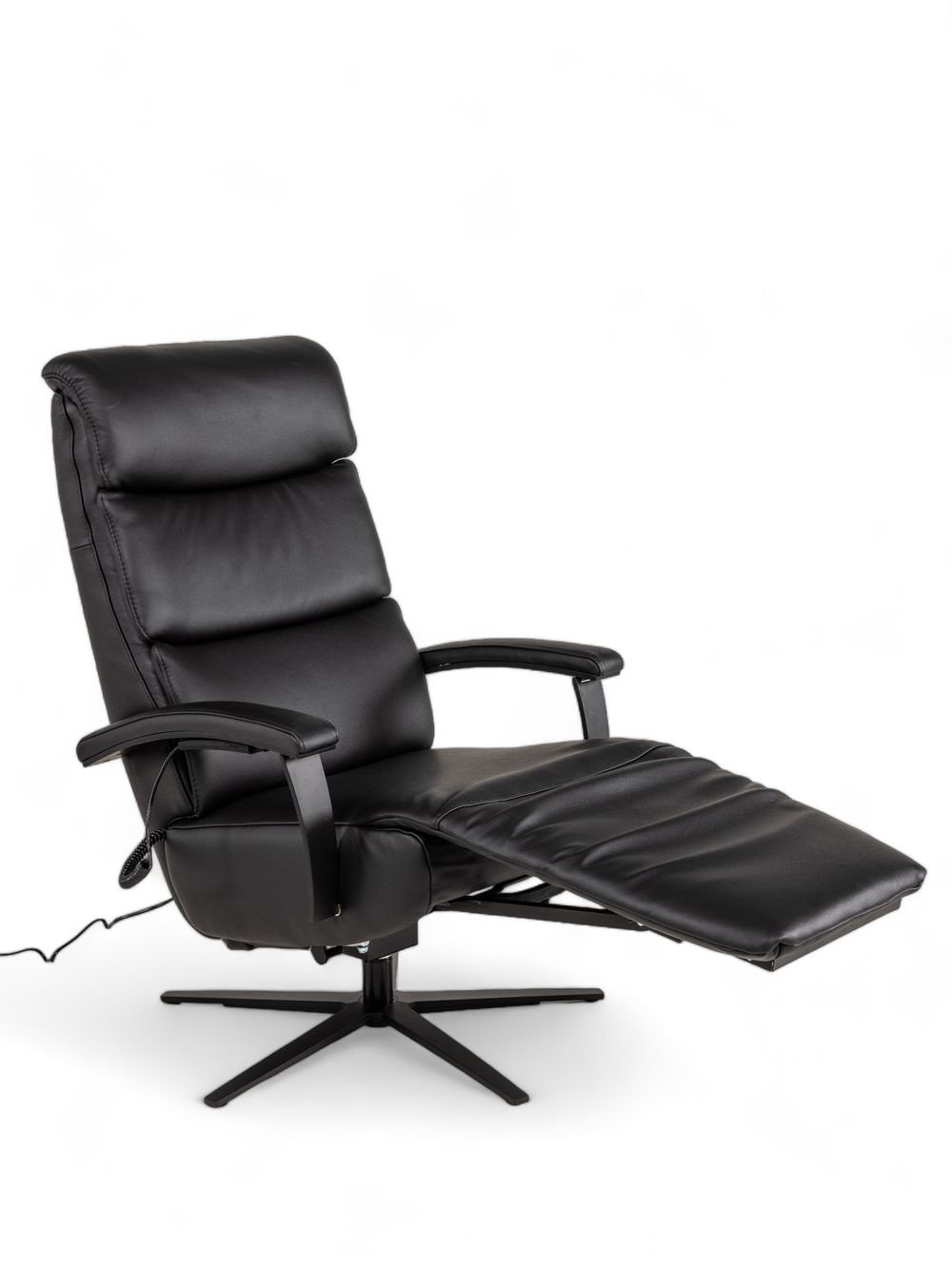 Relaxfauteuil M LINA - Zwart leder C-HKL-20-RLX2