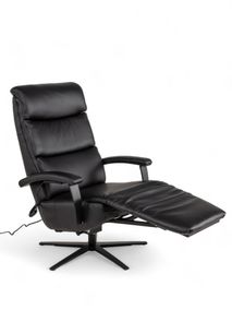 Relaxfauteuil M LINA - Zwart leder C-HKL-20-RLX2