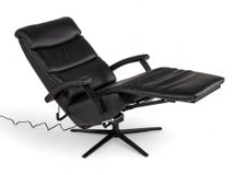 Relaxfauteuil M LINA - Zwart leder C-HKL-20-RLX2