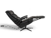 Relaxfauteuil M LINA - Zwart leder C-HKL-20-RLX2