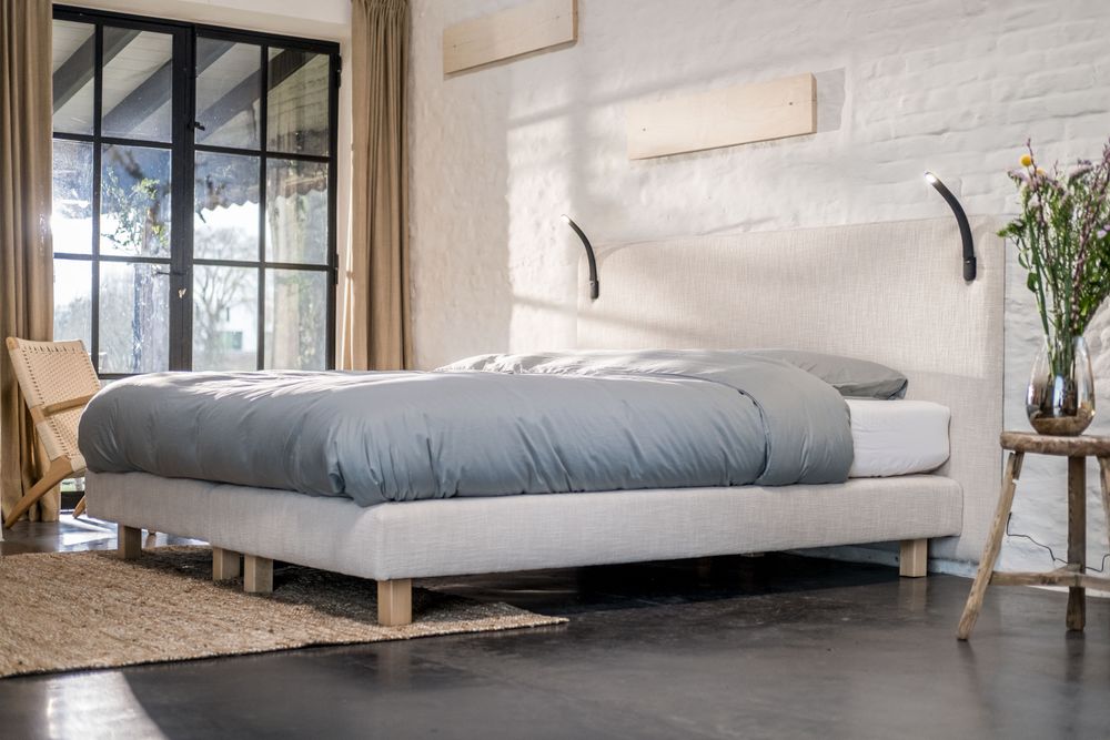 Boxspring incl. led TUUR - Beige RVR TU BX1820-P01-L