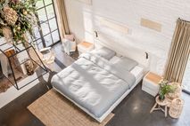 Boxspring incl. led TUUR - Beige RVR TU BX1820-P01-L