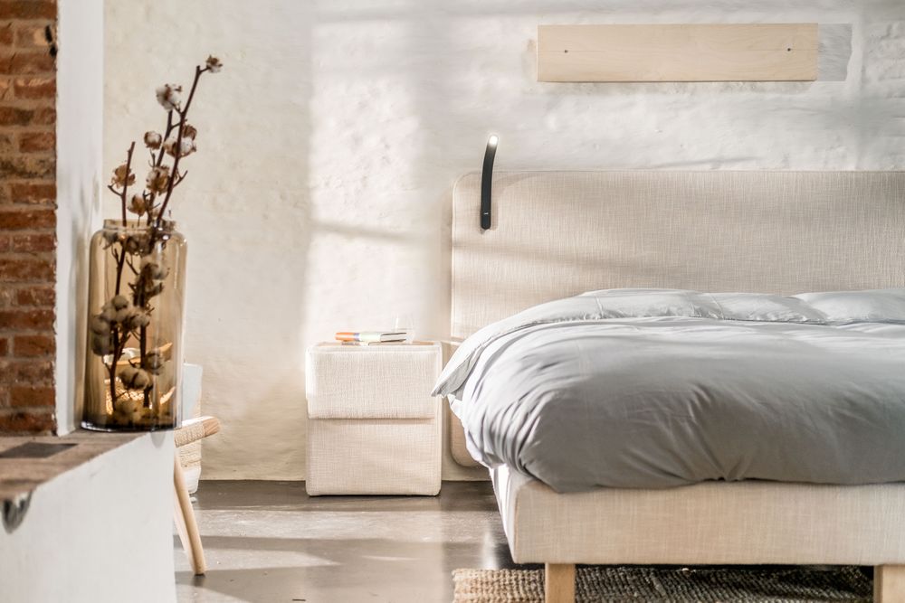Boxspring incl. led TUUR - Beige RVR TU BX1820-P01-L