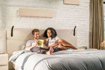 Boxspring incl. led TUUR - Beige RVR TU BX1820-P01-L