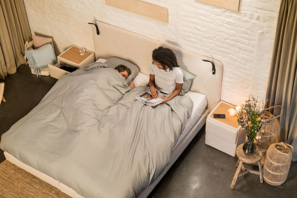 Boxspring incl. led TUUR - Beige RVR TU BX1820-P01-L