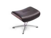 Relaxfauteuil met voetbank TIMEOUT - Walnoot/Zwart C-CFM-20-RLVBH-30-FBWA