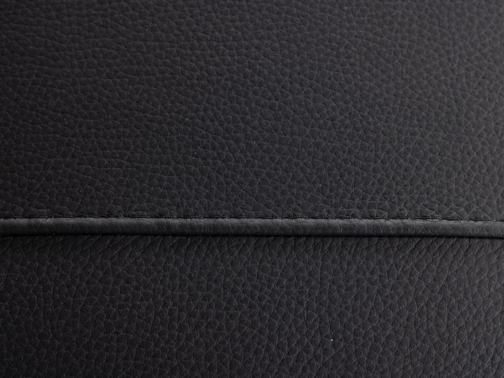 Hoeksalon Bradley - Zwart leder C-DDV-19-HKS1