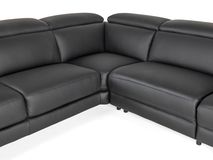 Hoeksalon Bradley - Zwart leder C-DDV-19-HKS1