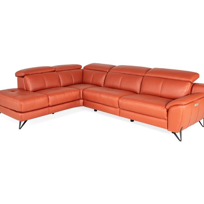 Hoekzetel met elektr. relax NIRVANA - Terracotta l