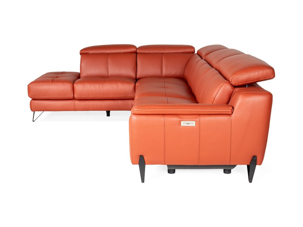 Hoeksalon NIRVANA - Leder terracotta C-DDV-20-HKS1