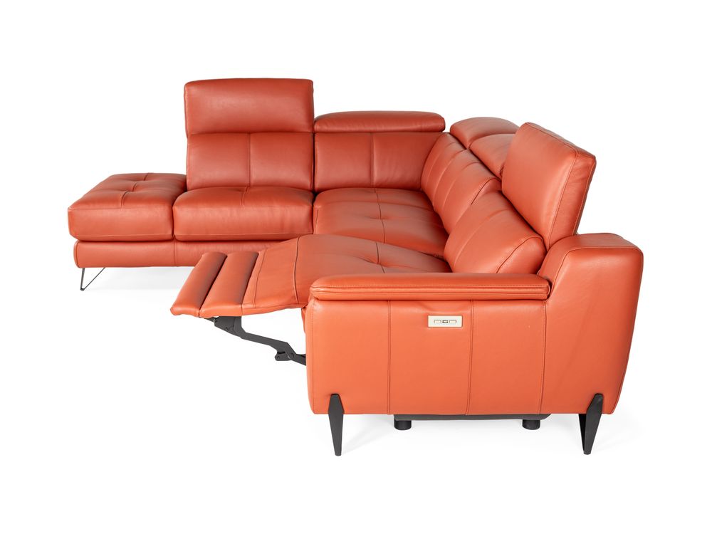 Hoeksalon NIRVANA - Leder terracotta C-DDV-20-HKS1