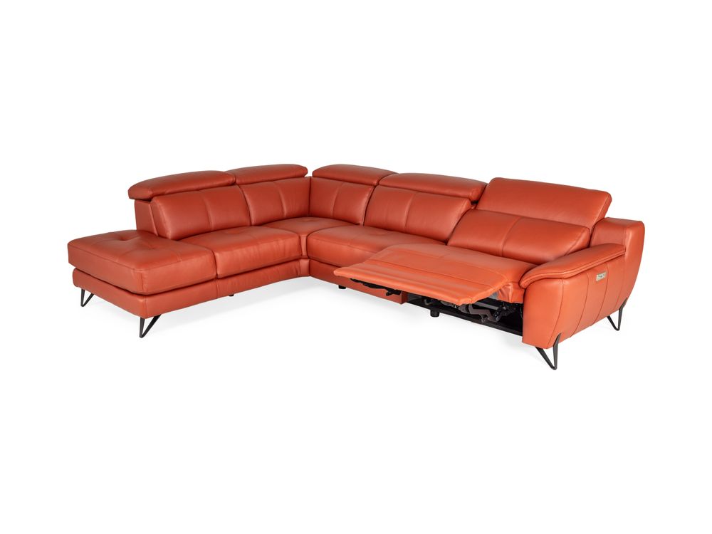 Hoeksalon NIRVANA - Leder terracotta C-DDV-20-HKS1