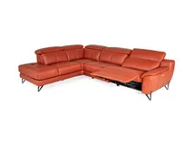 Hoeksalon NIRVANA - Leder terracotta C-DDV-20-HKS1