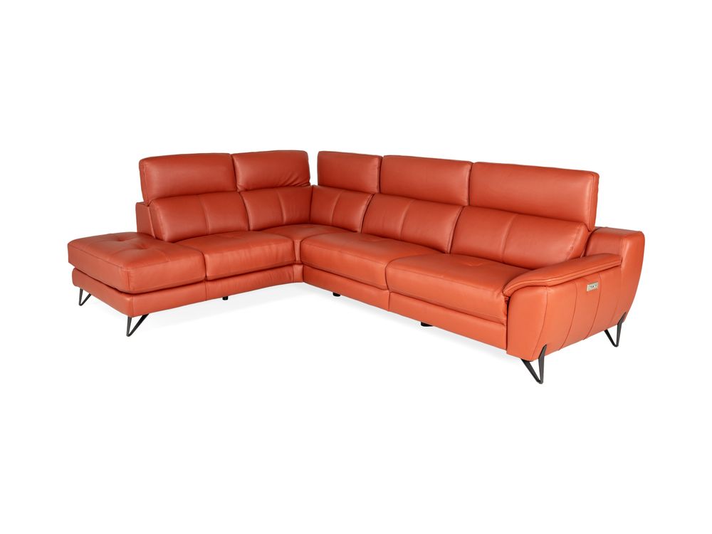 Hoeksalon NIRVANA - Leder terracotta C-DDV-20-HKS1