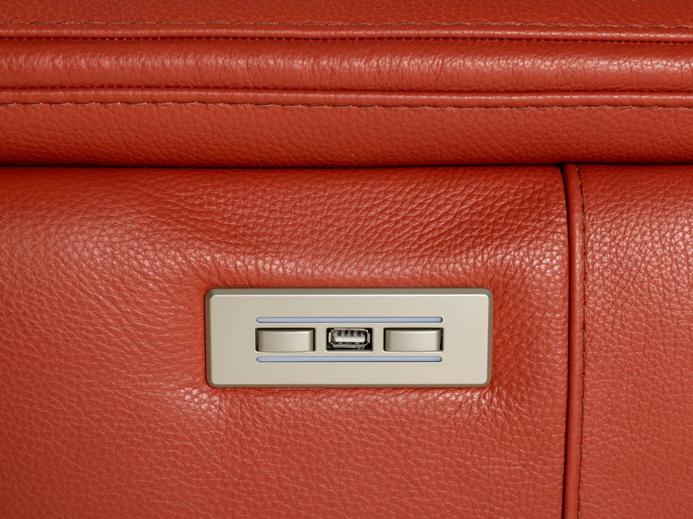 Hoeksalon NIRVANA - Leder terracotta C-DDV-20-HKS1