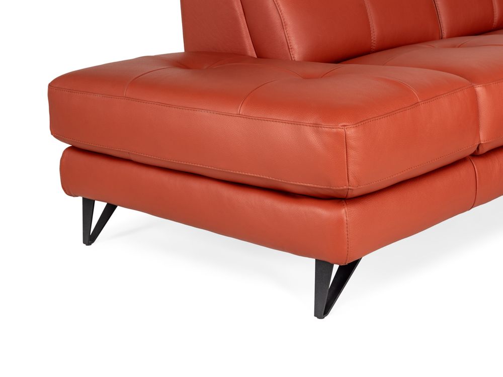 Hoeksalon NIRVANA - Leder terracotta C-DDV-20-HKS1