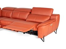 Hoeksalon NIRVANA - Leder terracotta C-DDV-20-HKS1