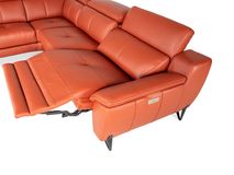 Hoeksalon NIRVANA - Leder terracotta C-DDV-20-HKS1