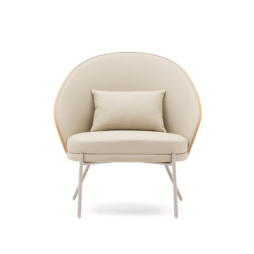 Fauteuil EAMY - Beige kunstleder KAV S0900084UU12