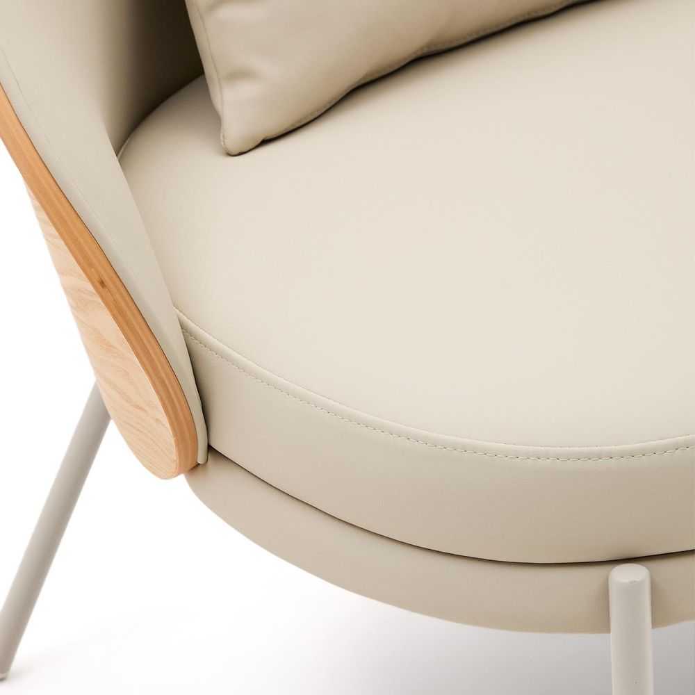 Fauteuil EAMY - Beige kunstleder KAV S0900084UU12