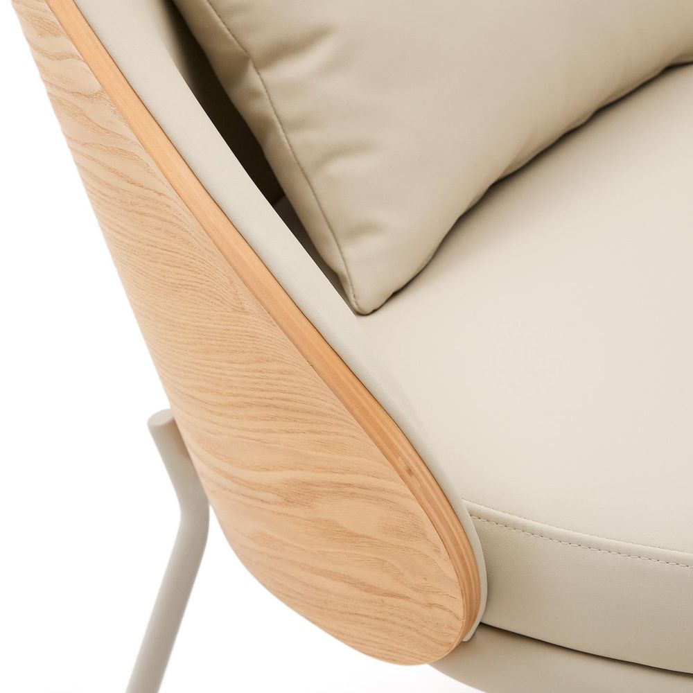 Fauteuil EAMY - Beige kunstleder KAV S0900084UU12