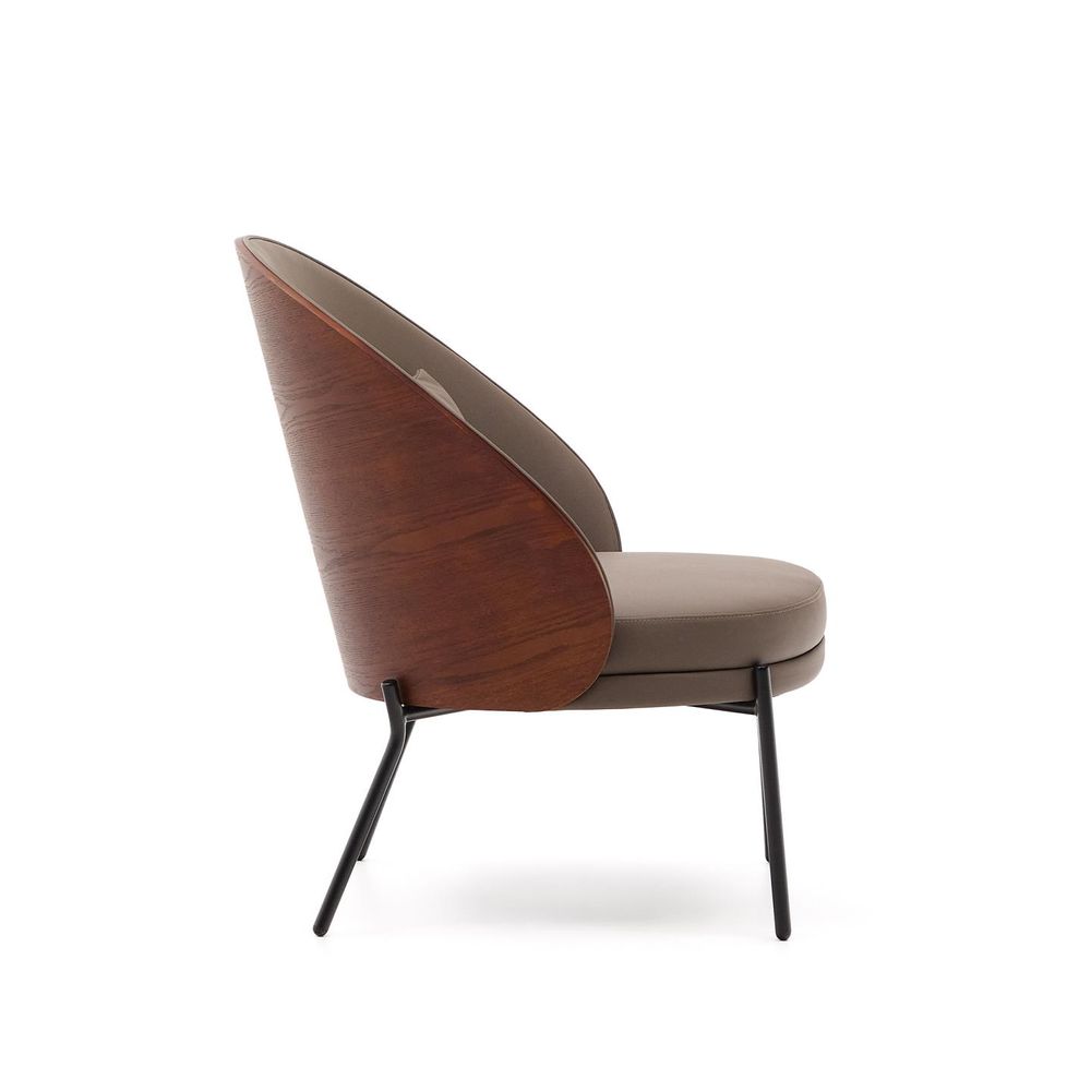 Fauteuil EAMY - Bruin kunstleder KAV S0900085UU10