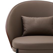 Fauteuil EAMY - Bruin kunstleder KAV S0900085UU10