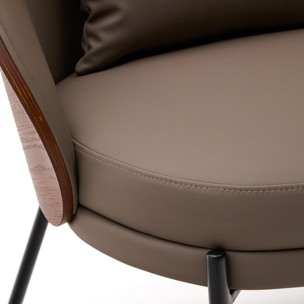 Fauteuil EAMY - Bruin kunstleder KAV S0900085UU10