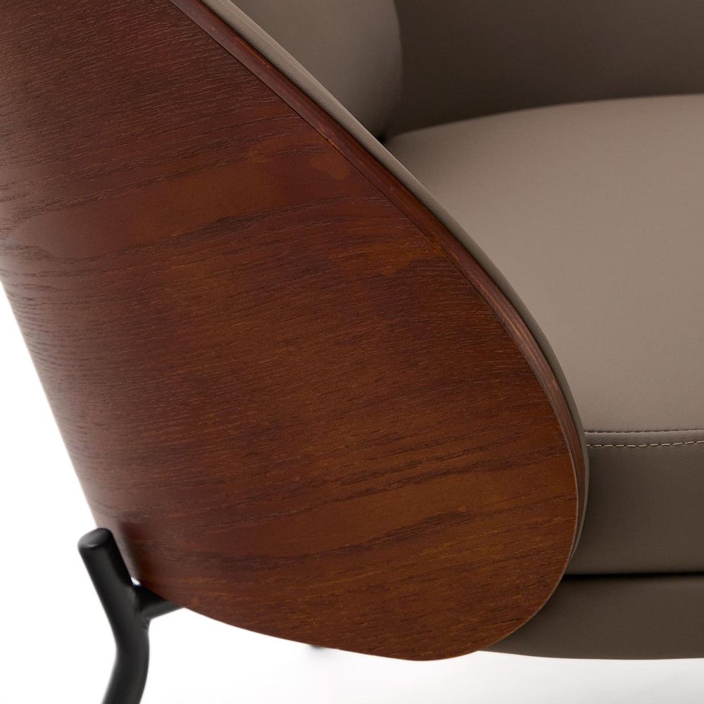 Fauteuil EAMY - Bruin kunstleder KAV S0900085UU10
