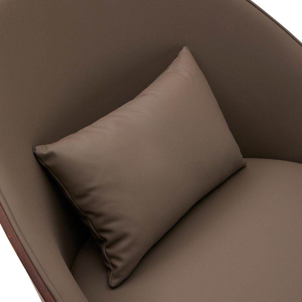 Fauteuil EAMY - Bruin kunstleder KAV S0900085UU10