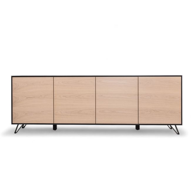 Dressoir SITO - Zwart/Hout