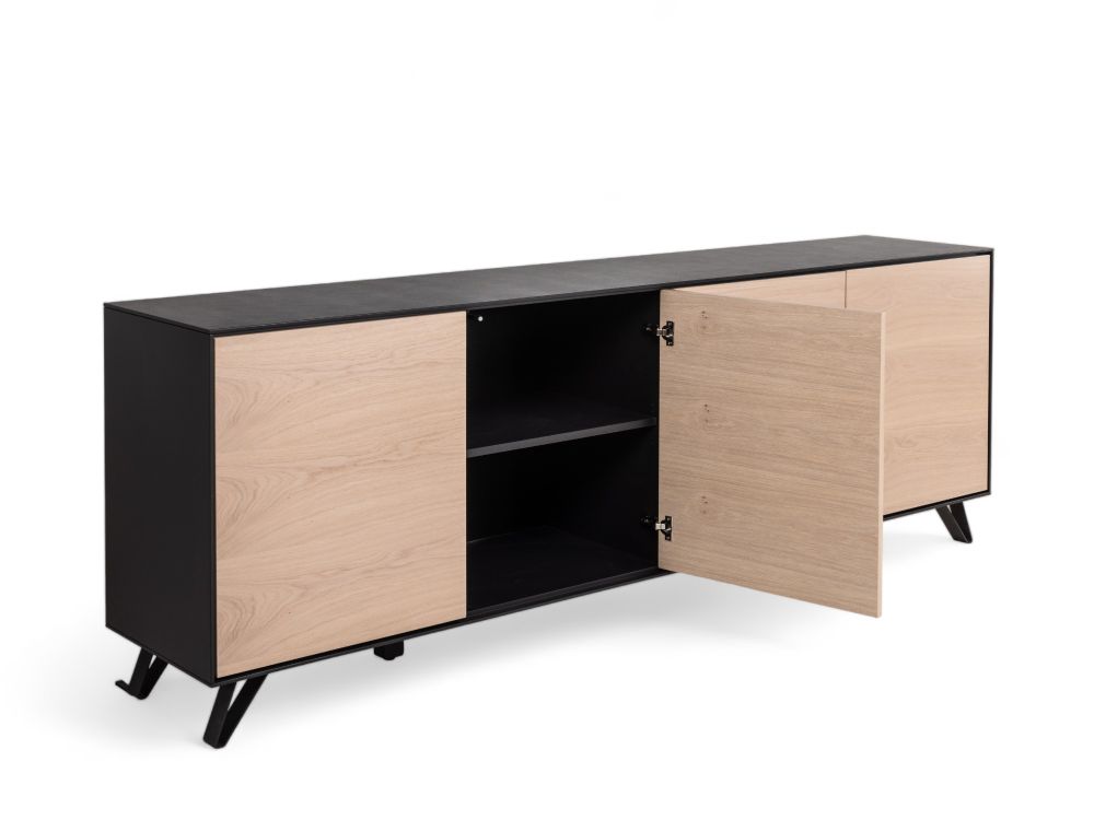 Dressoir SITO - Zwart/Hout FBM-17-000580