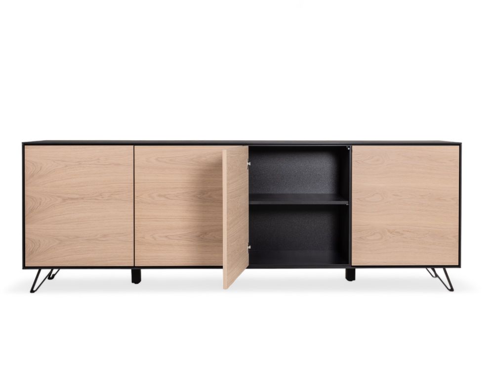 Dressoir SITO - Zwart/Hout FBM-17-000580
