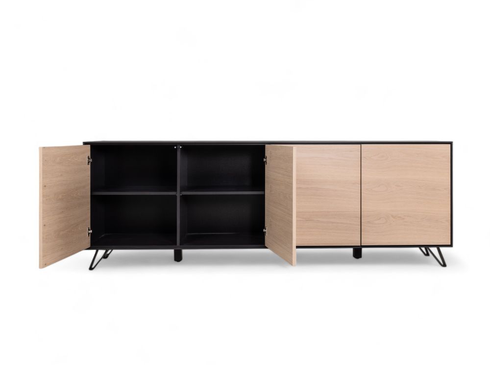 Dressoir SITO - Zwart/Hout FBM-17-000580