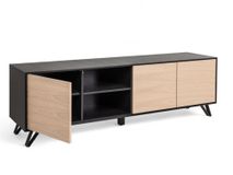 Tv-meubel SITO - Zwart/Hout FBM-17-000576