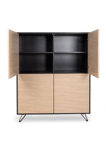 Barkast SITO - Zwart/Hout FBM-17-000590