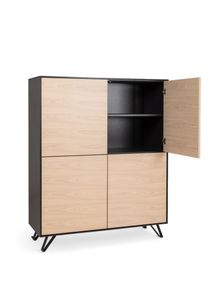 Barkast SITO - Zwart/Hout FBM-17-000590