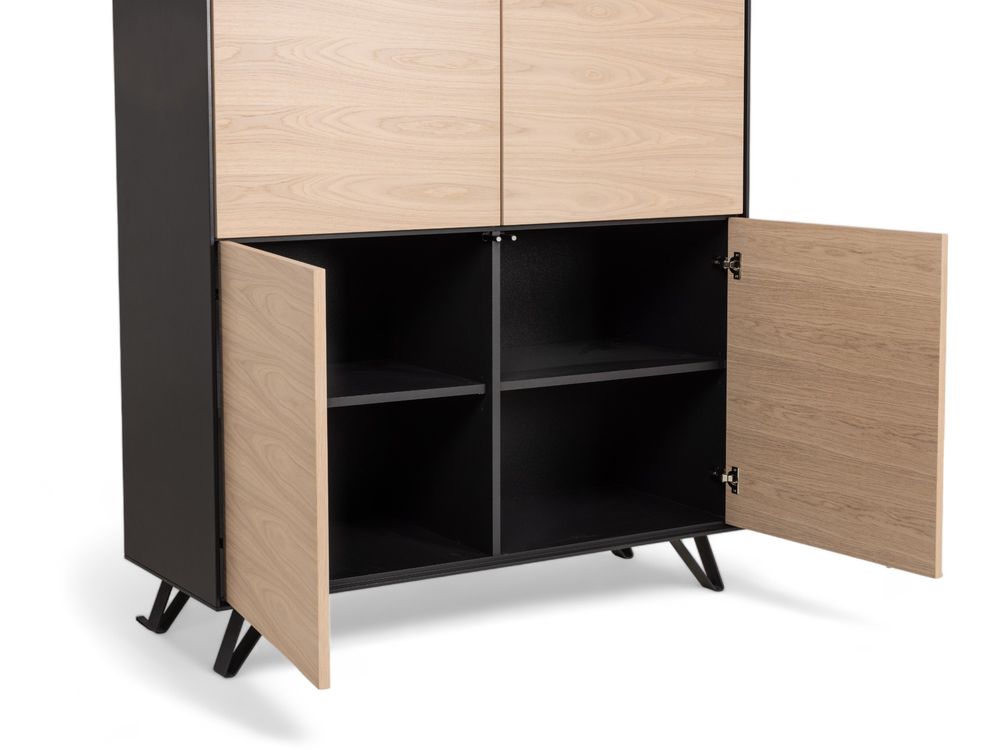 Barkast SITO - Zwart/Hout FBM-17-000590