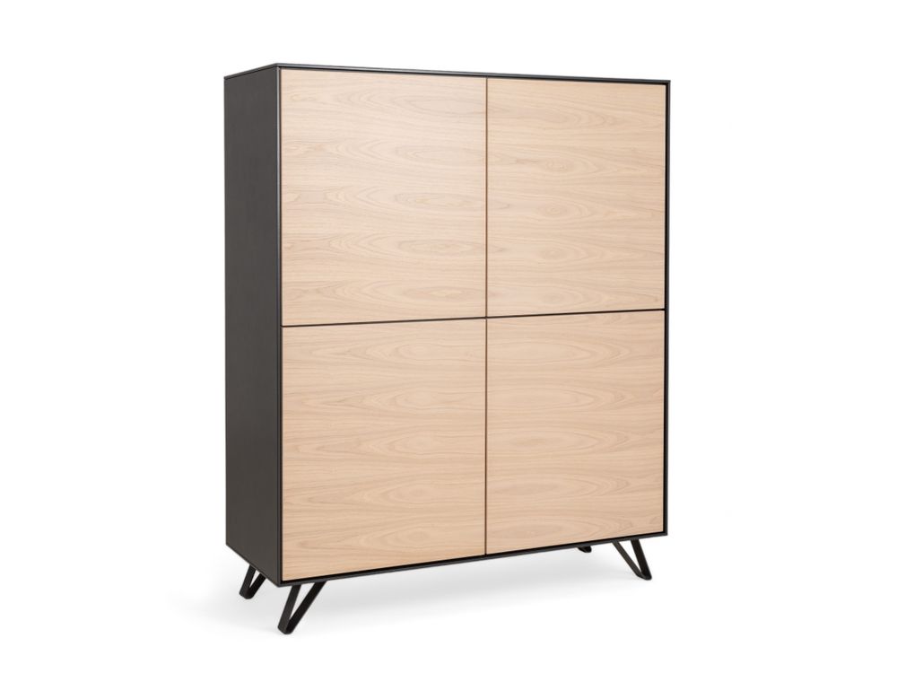Barkast SITO - Zwart/Hout FBM-17-000590