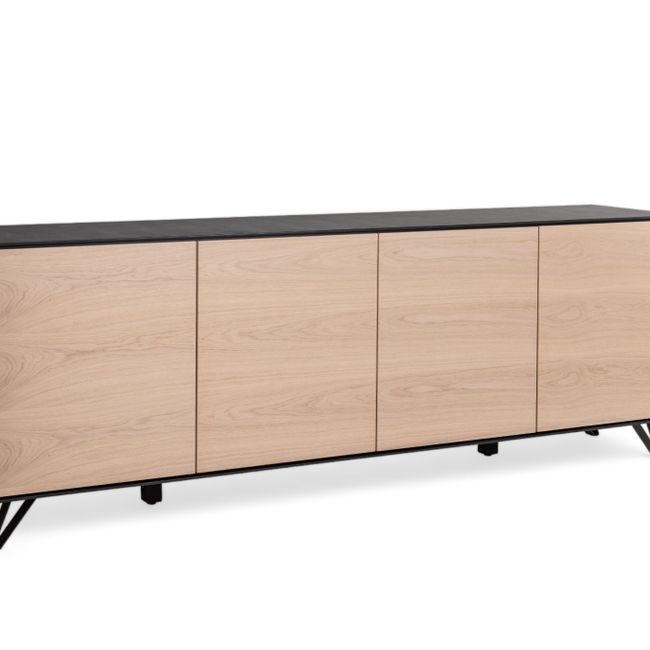 Dressoir SITO - Zwart/Hout