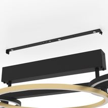 Plafondlamp LANACERA - Zwart/Goud EGL 390086