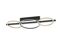 Plafondlamp LANACERA - Zwart/Goud EGL 390086