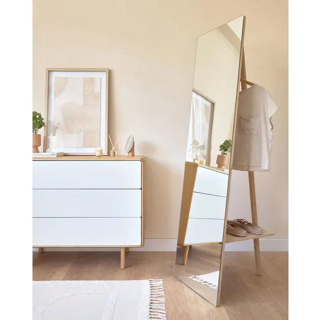 Vrijstaande spiegel KEISY - Naturel