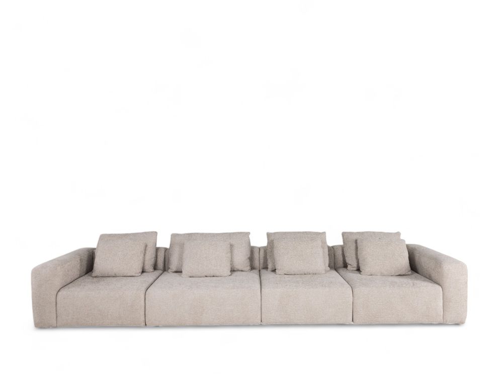 Modulaire zetel met voetbank LOFT - Beige C-GER-14-HKS-3-A062