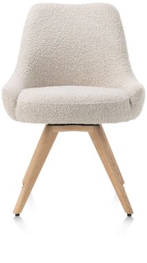 Draaibare eetkamerstoel ROCCO - Crème HEH 48838CRE