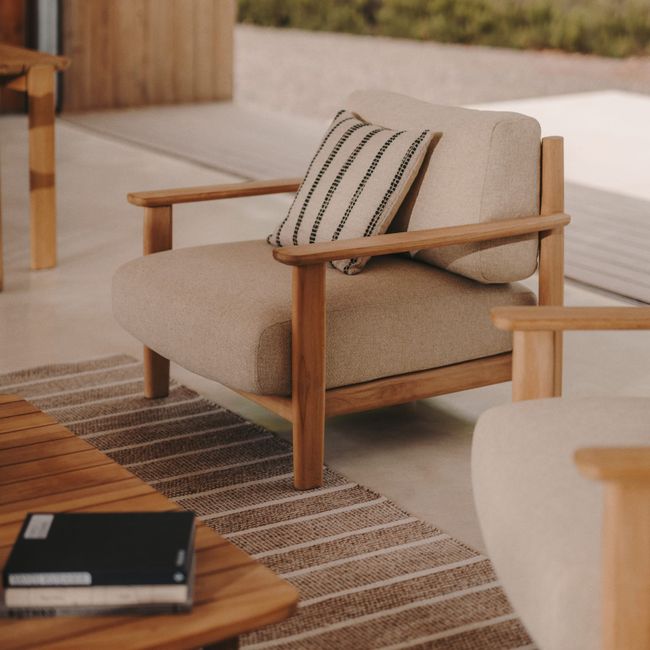 Fauteuil TIRANT - Massief Teakhout