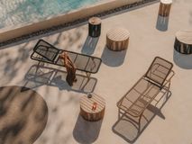 Bijzettafel Dandara - Acaciahout / Beige KAV J0400039JJ12